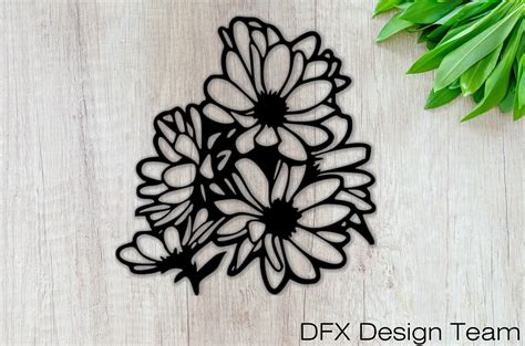 Download 428+ Flower DXF Files Free Creativefabrica